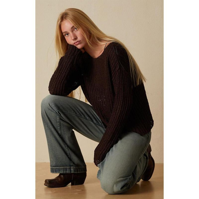 Your Favorite Women'S Chunky Open Knit Sweater