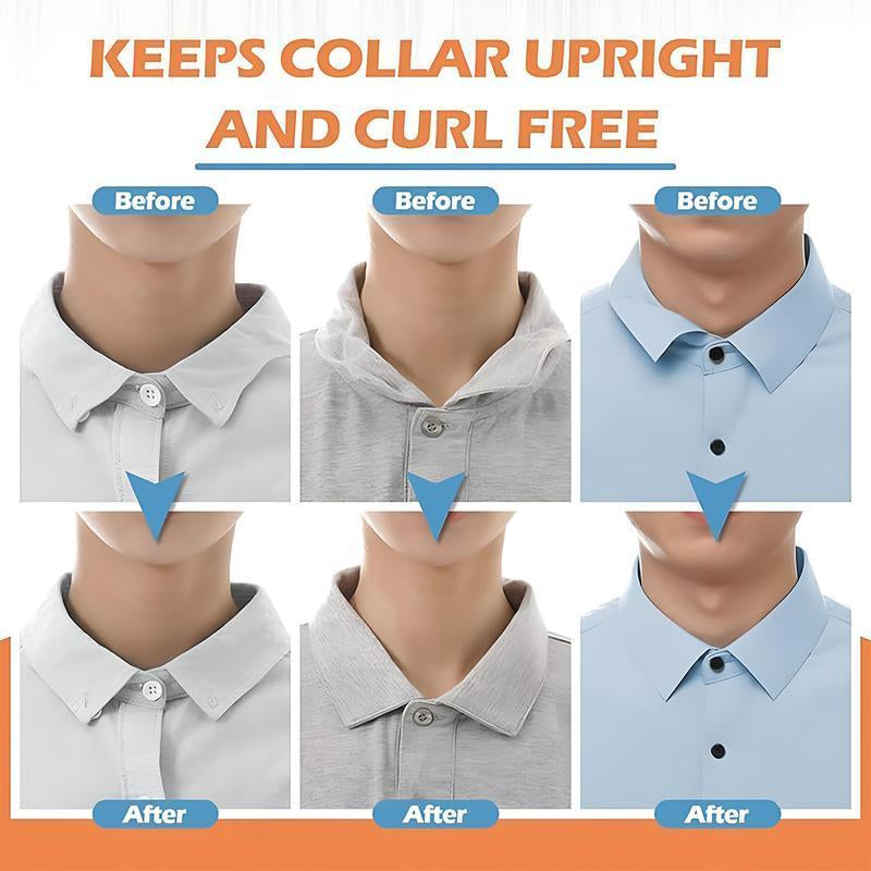 100 Pieces Collar Stays for Polo Shirts Unisex Triangular Design Anti-Warping Edge Sticker for Men Women'S Dress Shirts Easy to Use Premium Material
