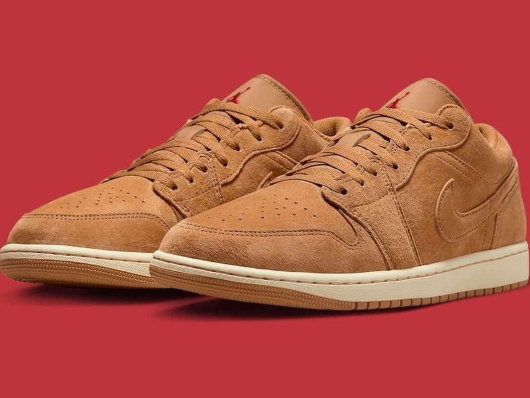 Nike Air Jordan 1 Low Flax Varsity Red HV4089-200 Men'S Shoes Athletic Sneaker NEW
