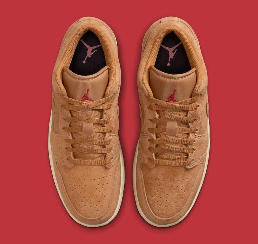 Nike Air Jordan 1 Low Flax Varsity Red HV4089-200 Men'S Shoes Athletic Sneaker NEW