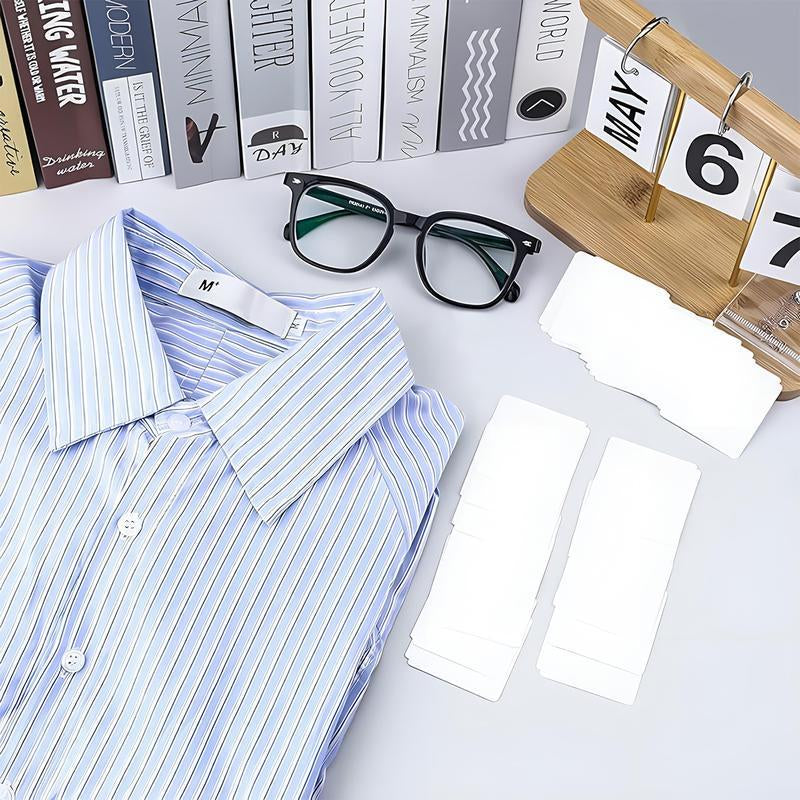 100 Pieces Collar Stays for Polo Shirts Unisex Triangular Design Anti-Warping Edge Sticker for Men Women'S Dress Shirts Easy to Use Premium Material