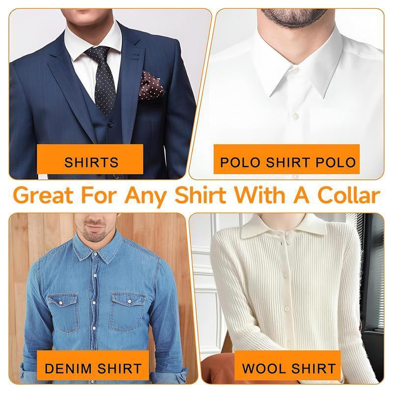 100 Pieces Collar Stays for Polo Shirts Unisex Triangular Design Anti-Warping Edge Sticker for Men Women'S Dress Shirts Easy to Use Premium Material